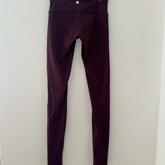 lululemon athletica Pants - Lululemon Maroon Leggings Size 4